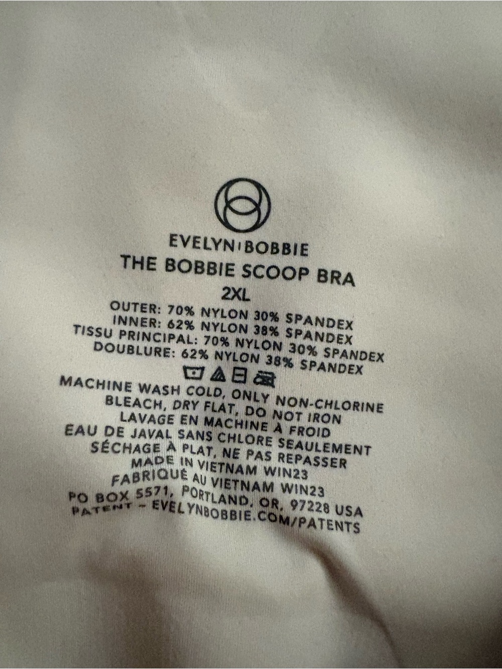 Evelyn & Bobbie ‘Champagne Gecko’ Bobbie Scoop Bra Size 2XL - Picture 4 of 4